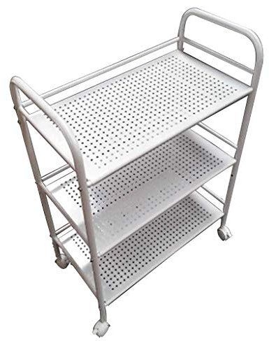 Carro portátil multifuncional de acero inoxidable para isla de cocina, carrito de bar con ruedas, para servir y almacenar vino, panel de metal hueco, ideal para uso familiar y hotel