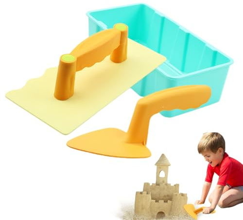 Kustimantu Jouets de Neige pour | Moule à Briques Neige et Sable | Kit de Moules à Sable pour Hiver Plage Jardin Été Noël Extérieur | Filles Garçons Climats