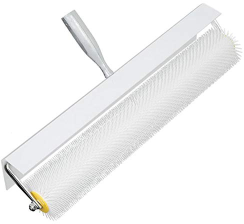 Hyuduo Rullo di Aerazione a Spillo Rullo Autolivellante in Lattice per Pavimenti da 500 Mm con Punte da 21 Mm per Superficie Liscia del Massetto Strumento per Pavimentazione Professionale