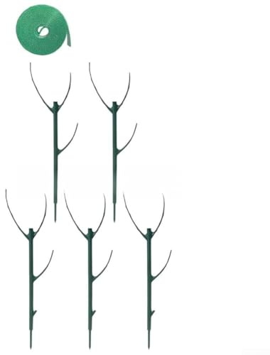Soportes apilables para plantas Monstera, color verde, resistentes a la intemperie, plástico, 11 pulgadas, para plantas trepadoras, como filodendro Pothos, estabilización interior y exterior, juego de