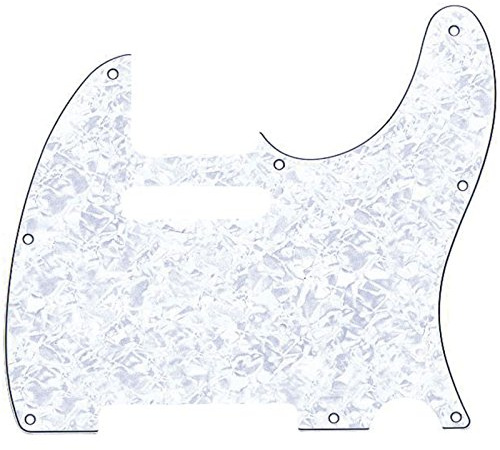 Fender Standard Telecaster Pick Guard (8-Hole) 4-Ply - White Pearl