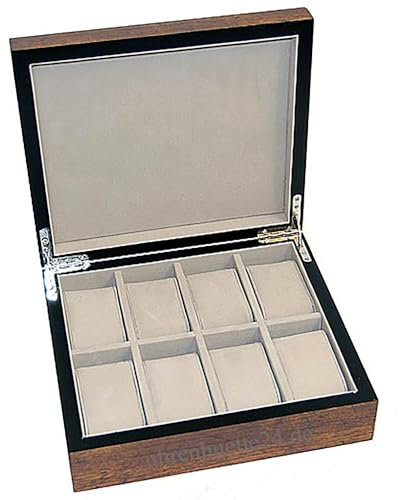 Uhrenhuette Uhrenbox aus Echtholz W-062 für 8 Uhren 704