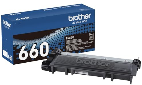 Brother Genuine High Yield Toner Cartridge, TN660, Replacement Black Toner, Page Yield Up to 2,600 Pages, Amazon Dash Replenishment Cartridge, Black, 1 Pack