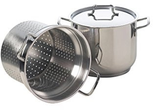 Excelsa 42183 Pastamica Plus Pastaiola 5 Litri, Acciaio Inox 18/10