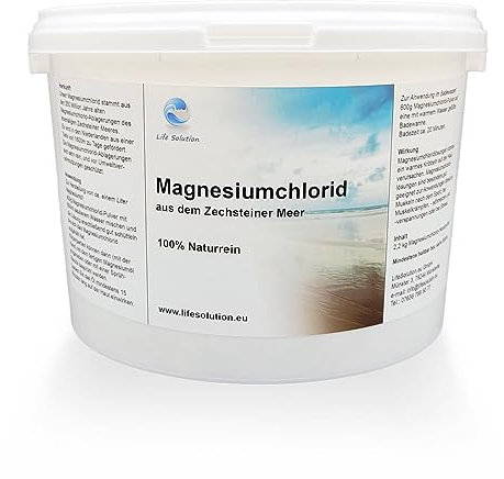 Life Solution - Magnesiumchlorid Flakes - 2,2 kg - aus dem Zechsteiner Meer - Magnesiumflakes