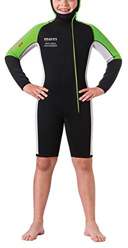 Mares Kinder Scuba Ranger Twin Jacket Wetsuit, Black, 1/(10-11 Jahre)