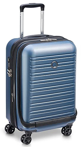 DELSEY Paris - SEGUR 2.0 - Hartschalen-Kabinenkoffer 55 cm x 35 cm x 25 cm - 41 L - S - Blau