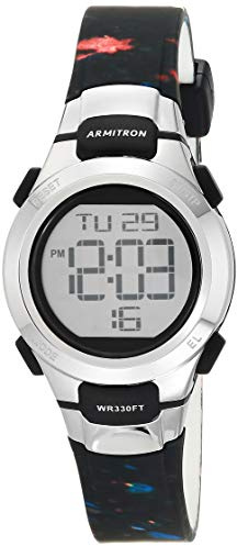 Armitron Sport - Reloj Digital con cronógrafo y Correa de Resina para Mujer