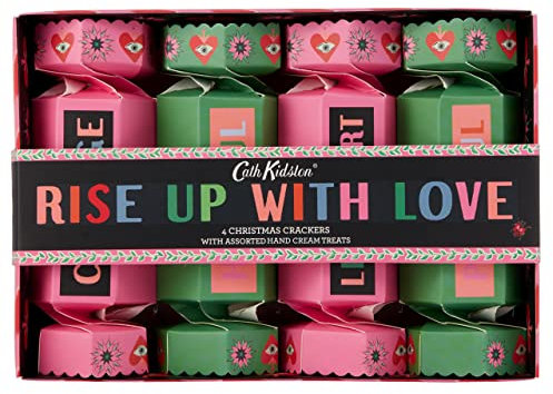 Cath Kidston A Christmas Sky Four Christmas Party Crackers | Includes 4 Hand Creams | Cruelty Free & Vegan Friendly | Travel Friendly Sizes | 4 x 30ml