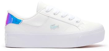 Lacoste Herren Low-Top Sneaker T-Clip 0120 2 SMA, Männer Halbschuhe,schnürschuhe,schnürer,Business,Freizeit,WHT/LT PNK (1Y9),38 EU / 5 UK