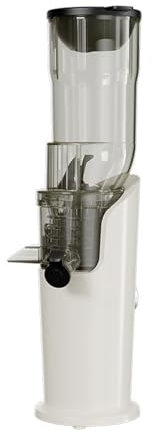 HmLotd Exprimidor de masticación Lenta, exprimidor de Filtro sin Corte de Gran Calibre para Uso doméstico, exprimidor centrífugo con función antigoteo, Alto Rendimiento de Jugo, Incluye Cepillo