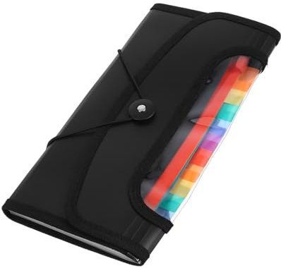 Tofficu Ordnerorganizer Mit Fächern Erweiterbarer Aktenordner Für Dokumente Quittungshalter Im Akkordeon-stil Dokumentenordner Aus Strapazierfähigem Material Organizer Für Belege Und Rechn