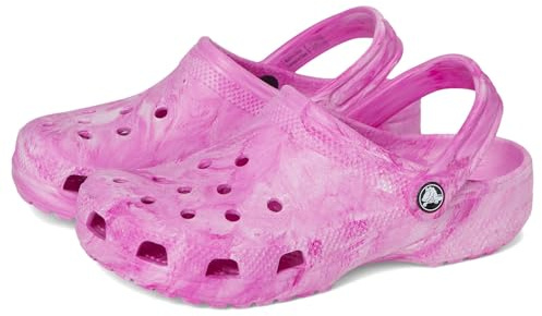 Crocs Classic Watercolor Marbled Clog K, Zoccoli Unisex - Bambini e Ragazzi, Pink Swirl, 28/29 EU