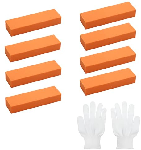 Borrador de cal de acero inoxidable para limpieza - Eliminador de óxido sin arañazos de goma para cocina, baño, cristal, borrador de cal reutilizable para fregadero y grifo
