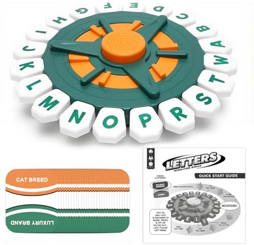 YNOUYRS Tempesta di Parole, Giochi da Tavolo Pensanti, Gioco di parole lettere, Strategia Giocattoli Interattivi Giochi, Famiglia, Campeggi e Feste, Gioco da Tavolo Veloce per 2-8 Giocatori