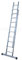 KTL Escalera Industrial de Aluminio Apoyo Doble extensión Manual 2 x 6 peldaños con Barra estabilizadora Serie Excalibur