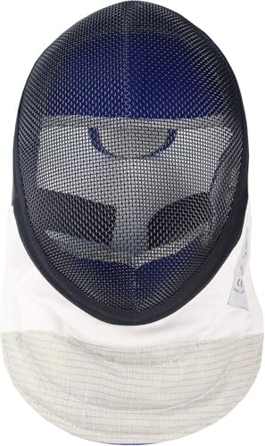 LEONARK Máscara de lámina de esgrima CE 350N Mascarilla de Grado Nacional certificada - Equipo de protección de esgrima (Black, M)