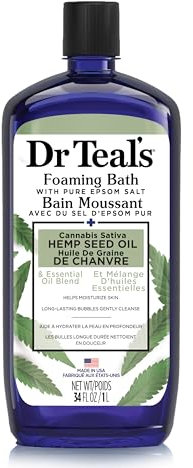 Dr Teal's Bagno schiumoso all'olio di semi di canapa