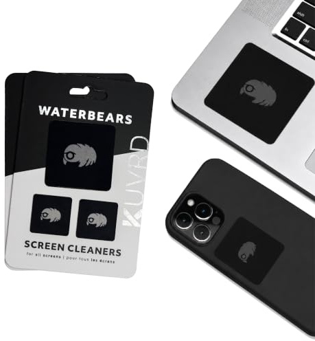 KUVRD Waterbear - Electronic Screen Cleaner Pads, 2-Pack (2 Pad Sets)