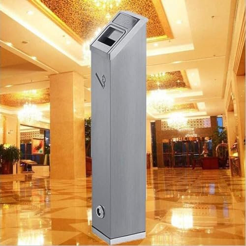 MOERGO Outdoor Wandaschenbecher, Wandaschenbecher Für Draußen, Wand-Aschenbecher Edelstahl Zigaretten-Aschenbecher Creative Public Smokeless Ash Tray Smoking Receptacles Abschließbar