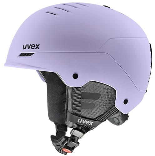 uvex Wanted - robuster Skihelm für Damen und Herren - individuelle Größenanpassung - Nackenwärmer - cool Lavender matt - 54-58 cm