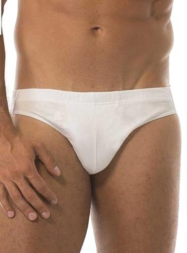 GARDA - Lot de 6 Mini Slips pour Homme en Coton mercerisé, intérieur élastique, Article 0925., Noir, Taille Unique