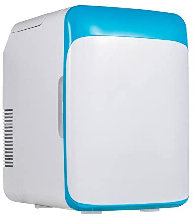 10L 15L Mini Maquillaje Nevera Coche Refrigerador Congelador Refrigerador amp;Calentador for uso doméstico en automóvil Almacenamiento de bebidas cosméticas for el cuidado de la piel(10L Blue)
