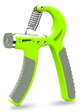 Grip Strengthener 5-60 kg Adjustable Hand Exerciser Forearm Strengthener with E-Book for Improved Strength & Grip Rehabilitation Exerciser for Strong Hand Wrist Arm