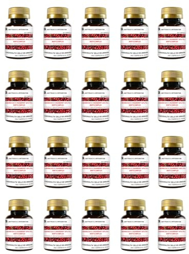 D - Mannosio e Cranberry 40% PAC Mirti Complex con Semi di Pompelmo, Uva Ursina e Vitamina C | 1200 compresse 1 al dì | Mirtillo Rosso ad Alto Dosaggio