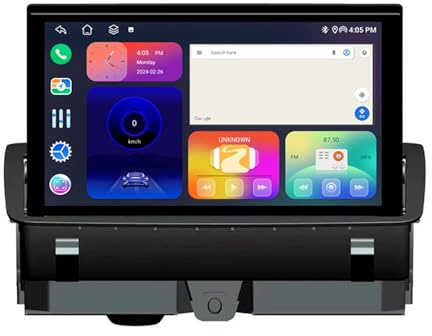 Estéreo para automóvil de 8 Pulgadas con Doble DIN, Android 13, Pantalla táctil, Radio para automóvil para AU-DI Q3 2013-2018 con Carplay, cámara de Respaldo AHD, navegación GPS, Controles en el vola