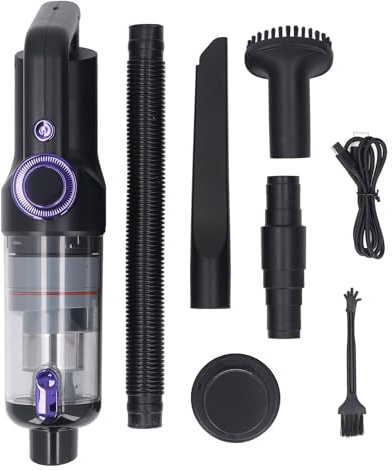 Gucagle Aspirateur de Voiture à Main 14 000 PA, Aspiration puissante, sans Fil, Rechargeable, Portable, Mini pour la Maison, écran HD, lumière LED, matériau ABS, Batterie 6000 mAh