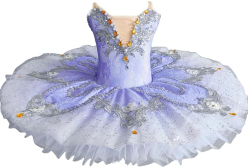 EFLALYHG Flickor Balett Dansklänning Swan Lake Sling Strap Broderi Gymnastik Leotard Tutu Kostym Danskläder Ballerina Tävlingsdräkt