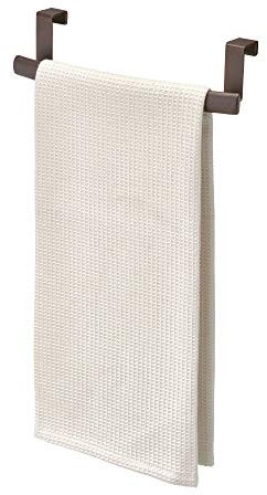 iDesign Axis Portasciugamani Da Appendere Di Forma Arrotondata, Piccolo Porta Salviette In Metallo, Bronzo