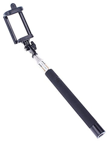 Palo Selfie Universal con Bluetooth, Soporte de Teléfono Móvil para Autorretratos, Negro