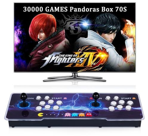 RegiisJoy【 20000 Games in 1 】 Pandora's Box 40S Arcade Game Console Retro Game Machine for PC & Projector & TV, 2-4 Players, 1280X720, 3D Games, Search/Hide/Save/Load/Pause Games, Favorite List