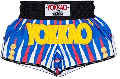 YOKKAO Pantaloncini Muay Thai da Boxe per Uomini e Donne | Pantaloncini in Raso Premium per Atleti | Ideali per Allenamento e Competizione