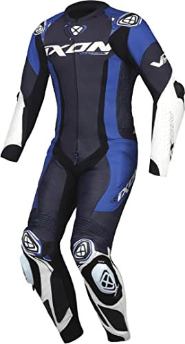 IXON Vortex 3 1-Teiler Motorrad Lederkombi (Black/Blue/White,L)
