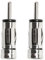 2 Pcs ISO Socket to DIN Plug Connector,ISO to Din Radio Aerial Antenna Adapter Converter,Universal Vehicle Car Stereo Adapter,Car Aerial Antenna Adapter Connector for Car Audio Stereo Receiver(Silver)