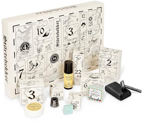 NEU: Störtebekker® Premium Adventskalender 2025 - Rasur, Bart, & Körperpflege-Produkte für Männer - 24 Hochwertige Männerpflegeprodukte - Für die komplette Pflege- & Rasurroutine - Geschenk Herren