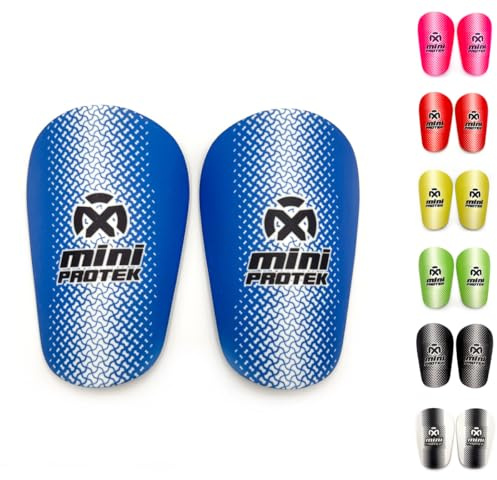 Oxum Sport - Espinilleras de Fútbol Mini para Niños y Adultos - Talla M 10x6cm Azul