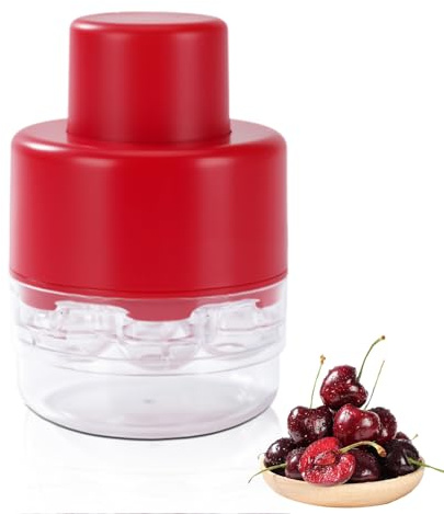 Herramienta para deshuesar cerezas 7 en 1, deshuesador de cerezas portátil, deshuesador para frutas y verduras