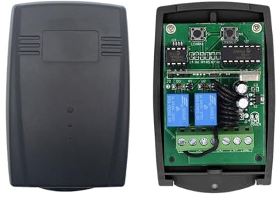 Abrepuertas automático, Receptor de puerta de garaje Tuya, 2 canales, 433mhz, 433,92 mhz, interruptor controlador multimarca de código rodante fijo Universal(DC 12V-24VX1-01)