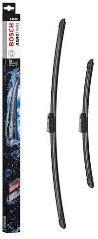 Bosch Aerotwin A414S Front-Scheibenwischer - Set mit 2 Ersatz-Scheibenwischern und vormontiertem Adapter - 2 Wischblätter, 650 mm und 400 mm