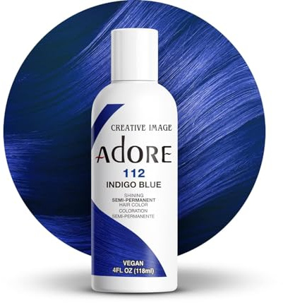 Adore Shining Semi Permanent Hair Colour, 112 Indigo Blue