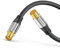 Sonero Antennenkabel SAT Kabel Koaxialkabel Satelitenkabel TV 1,00m 2fach geschirmt, für HDTV, Receiver, Internet, Satelit, DAB, Radio, schwarz