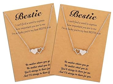 Friendship Necklace for 2 3 4 5 Friend BFF Necklace for Women Long Distance Matching Jewelry Bestie Sister Birthday Gifts Friendship Friend Gifts for Women