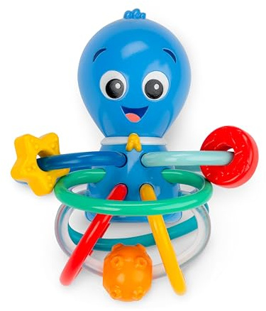 Baby Einstein Ocean Explorers Opus’s Shake & Soothe Teether Toy & Rattle, Ages 0 Months and Up