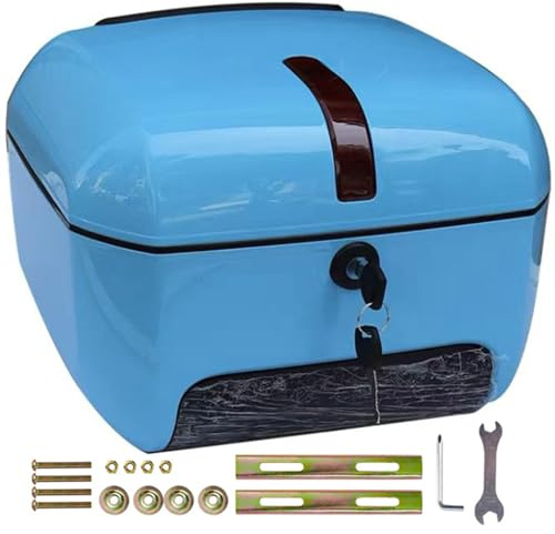 Hgjgwqh Motorcycle Scooter Top Box Tail Trunk Top Case Luggage Box