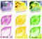 LND Gifts Set Of 6 Bin Fresheners - Stick On Air Freshener for Bin, Essential Fragrances Lemon, Apple, Lavender 2 Of Each Fragrance - Ideal Odour Neutralizers