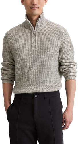 Marc OߴPolo Uomo Maglia Troyer con cerniera metallizzata regular fit